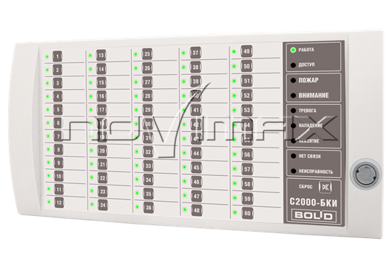 Изображение С2000-БКИ: Блок индикации с клавиатурой